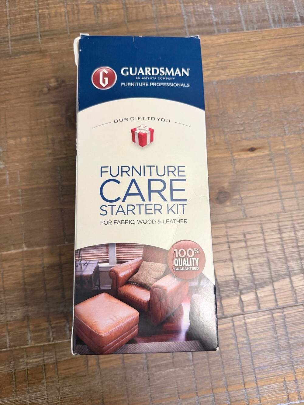 Guardsman Furniture Care Starter Kit for Fabric, Wood & Leather